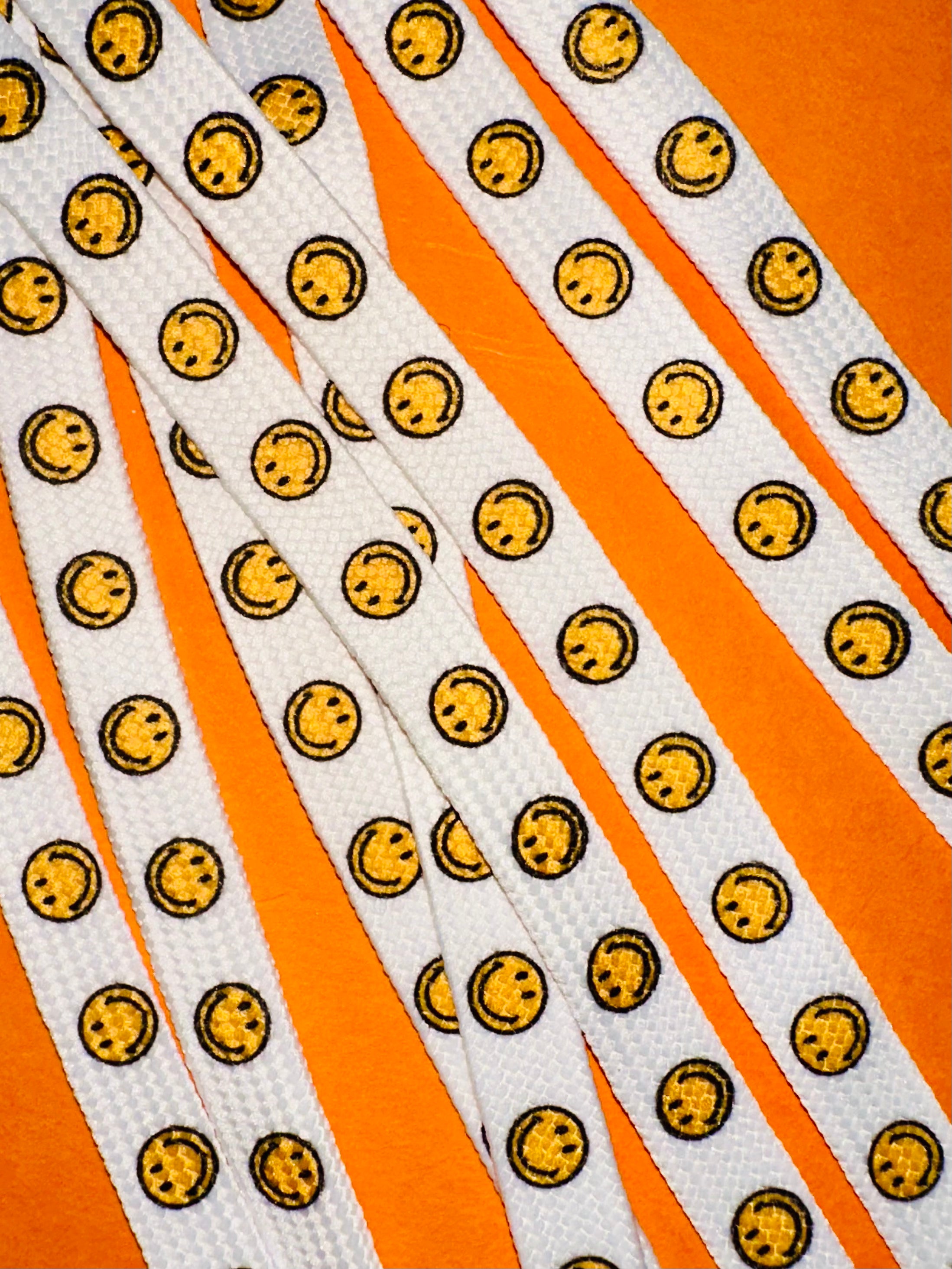 Smiley Print Shoelaces