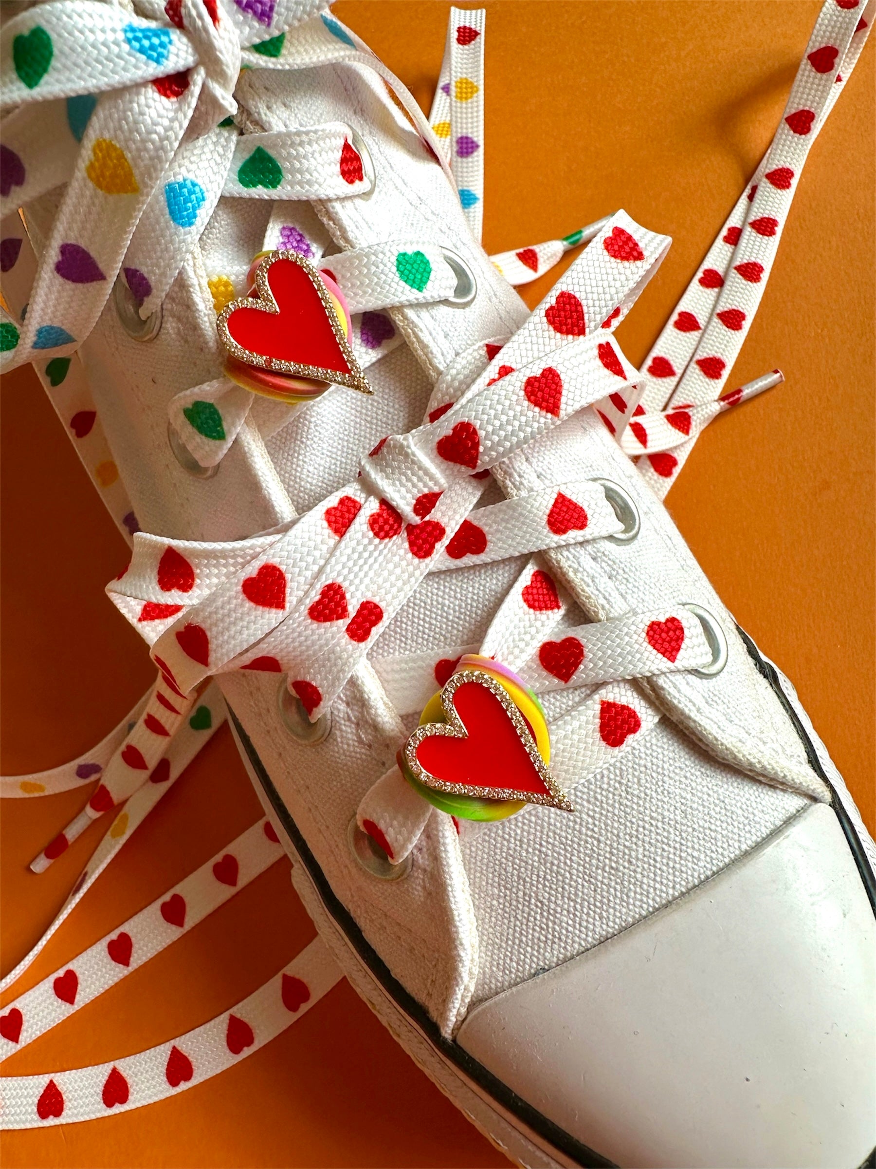 Heart Print Shoelaces